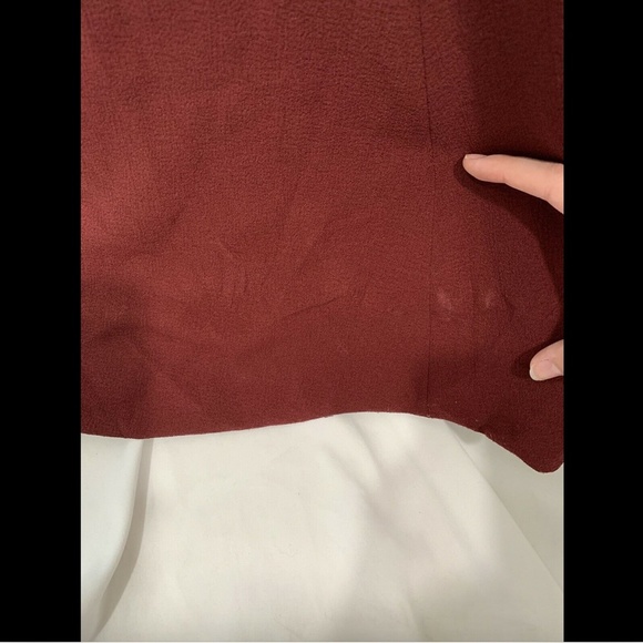 EUC $288 Dress the Population Sandra Trumpet Gown burgundy [ PLUS SZ XXL‎ ] - Picture 8 of 11